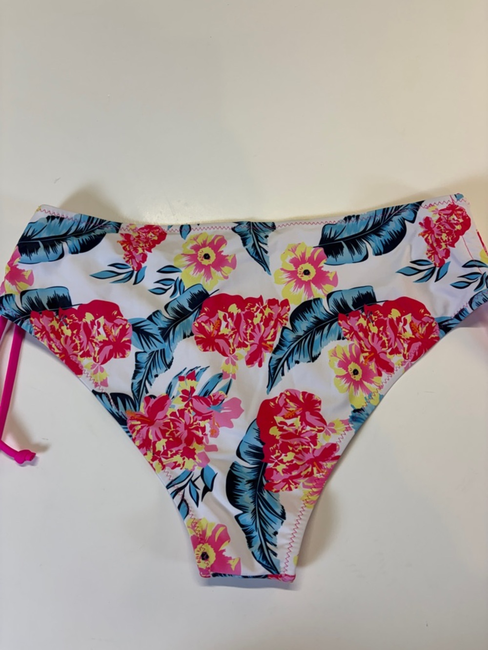 Beachsissi Floral Bikini Women XL Tropical Side Tie Swim Bottom - Picture 3 of 6